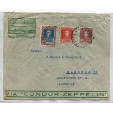 ARGENTINA 1935 SOBRE CORREO AEREO CIRCULADO A ALEMANIA CON ALTO FRANQUEO DE $ 10,35